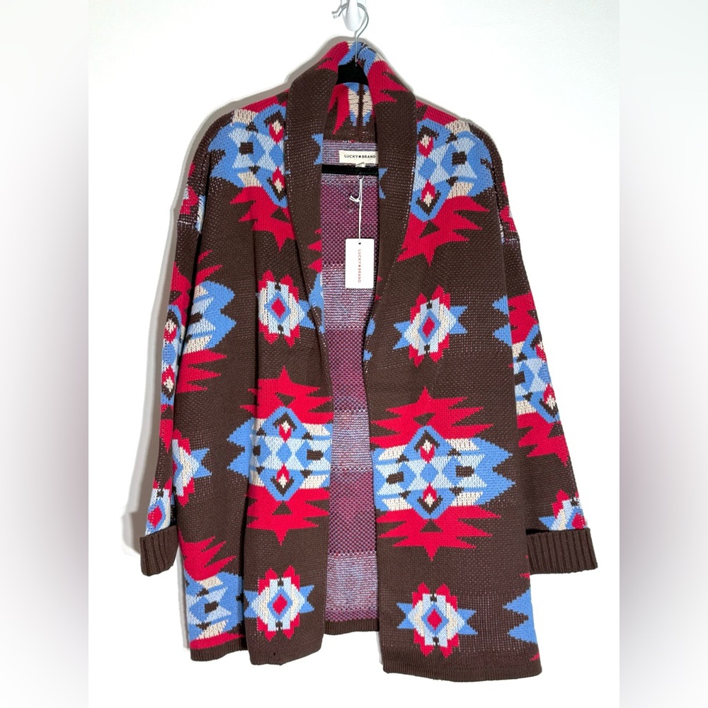 Lucky Brand Aztec Sweater Cardigan